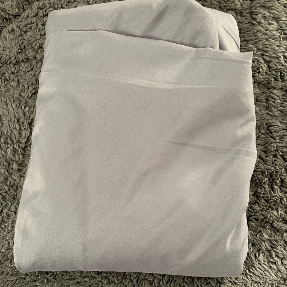 Queen bedskirt grey